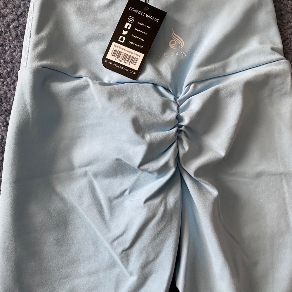Ryderwear butt scrunch leggings - sky blue